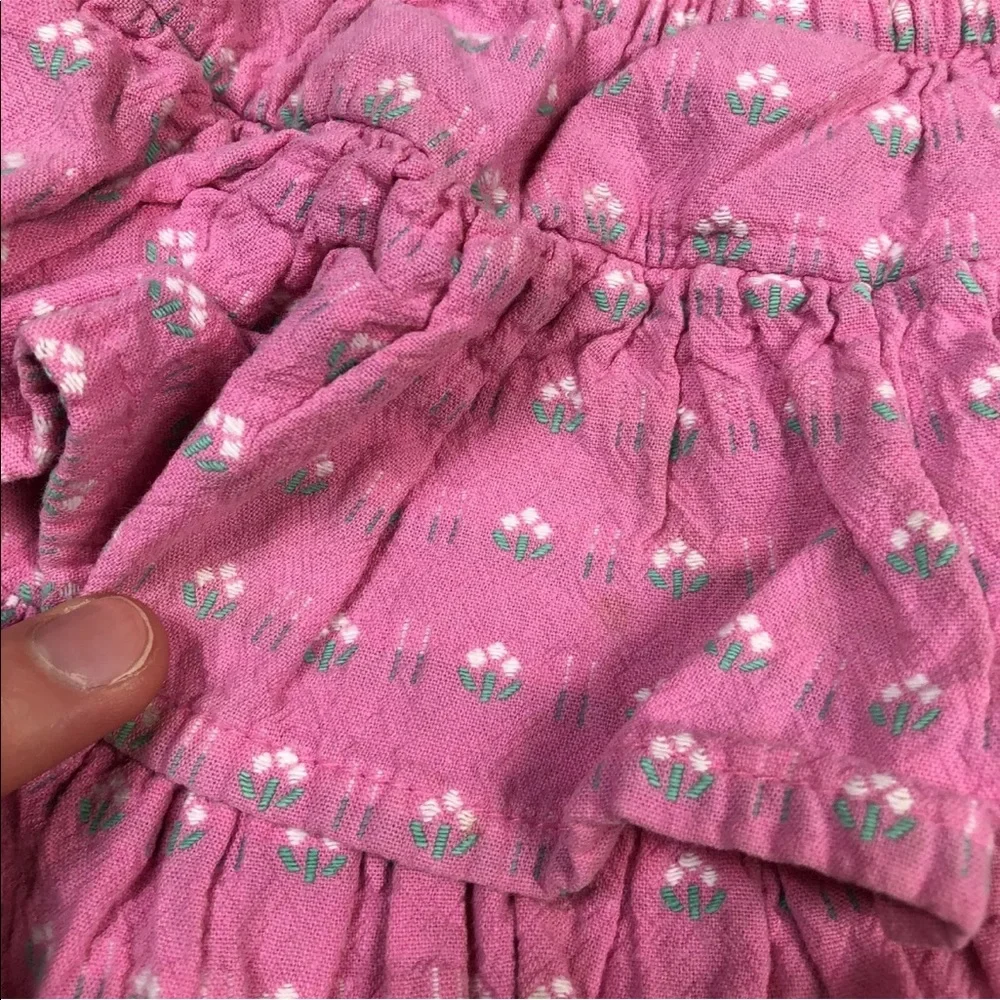 Vintage Oshkosh Bgosh Toddler Girls Pink Ruffle Tiered Skirt